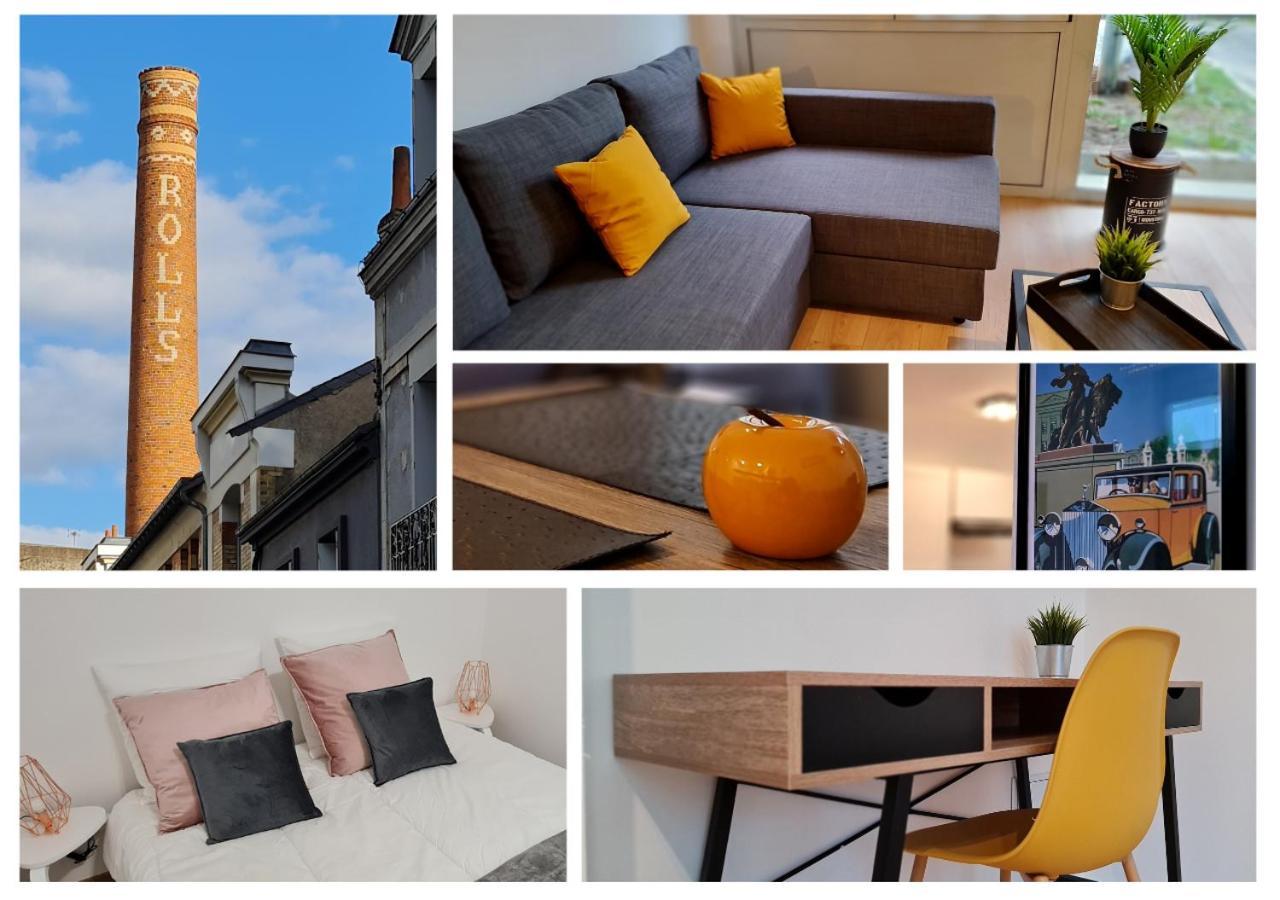 "Le Roll'S" - 1 Chambre - 5 Couchages - Calme - Terrasse - Parking Prive Tours Exterior foto